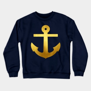 SHINY GOLD ANCHOR Crewneck Sweatshirt